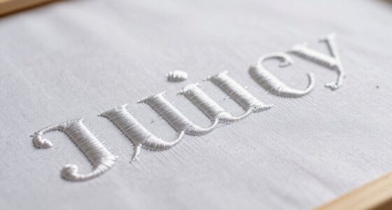 assessing embroidery lettering quality