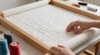 assessing quilting frame readiness