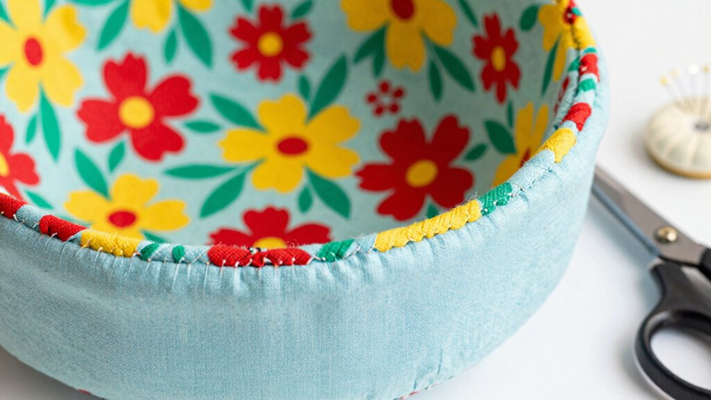 careful fabric tension seams