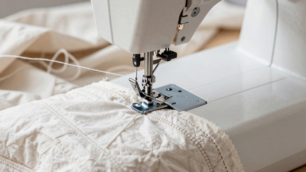 check tension and needle alignment