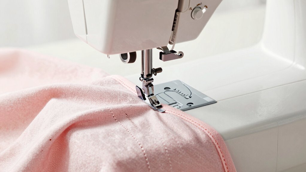 choosing knit sewing settings