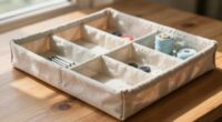 create portable fabric tray