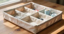 create portable fabric tray