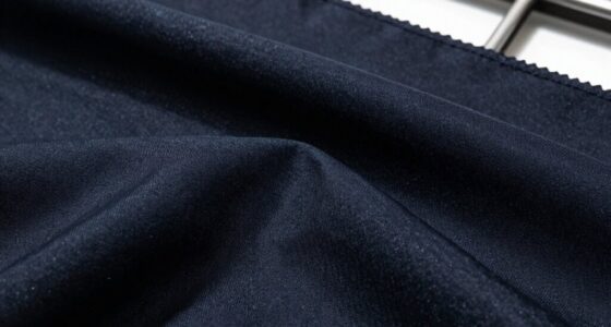dark fabrics under lighting