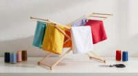 drying rack enhances workspace