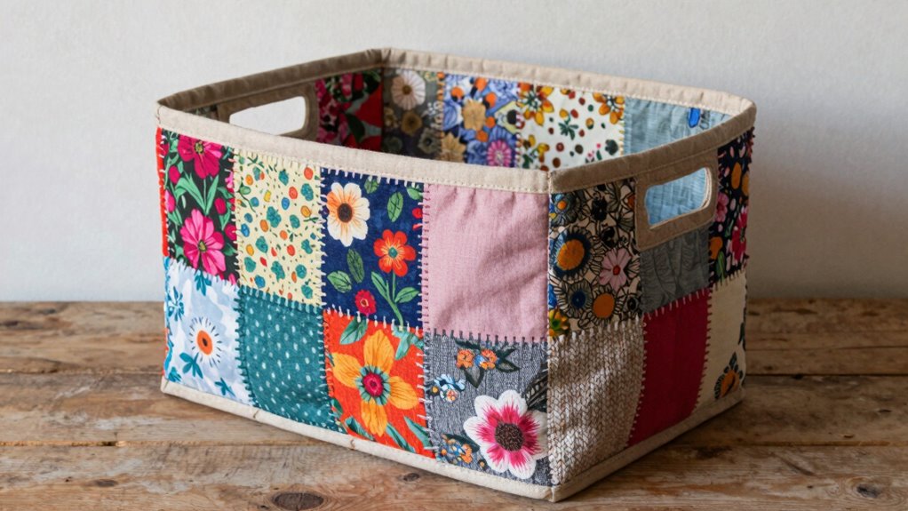 durable reinforced patchwork storage