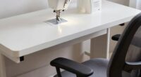 ergonomic sewing workspace setup