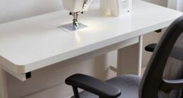 ergonomic sewing workspace setup