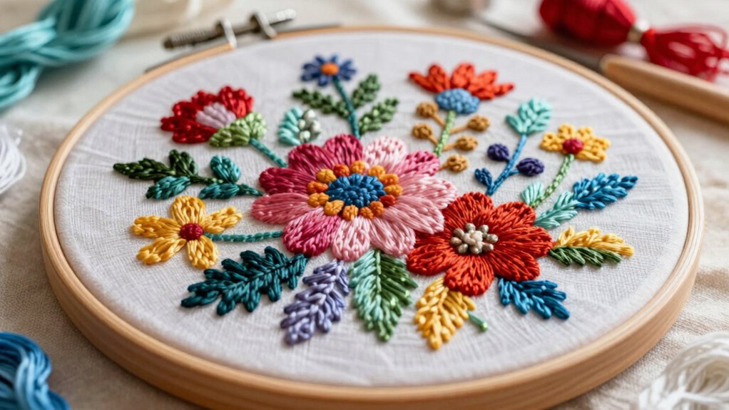 exciting hoop embroidery