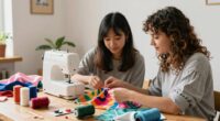 friends improve sewing skills
