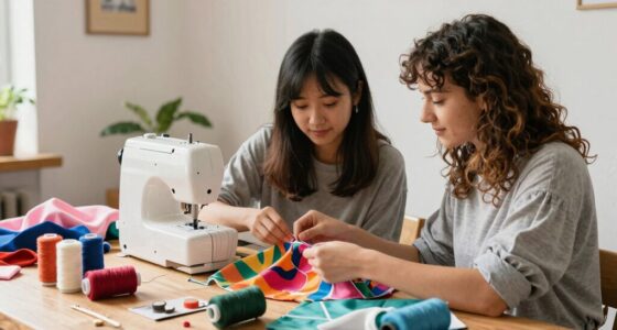 friends improve sewing skills