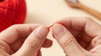 invisible yarn join technique