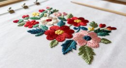 keep embroidery smooth flat