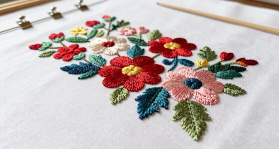 keep embroidery smooth flat