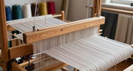 larger setup for weaving