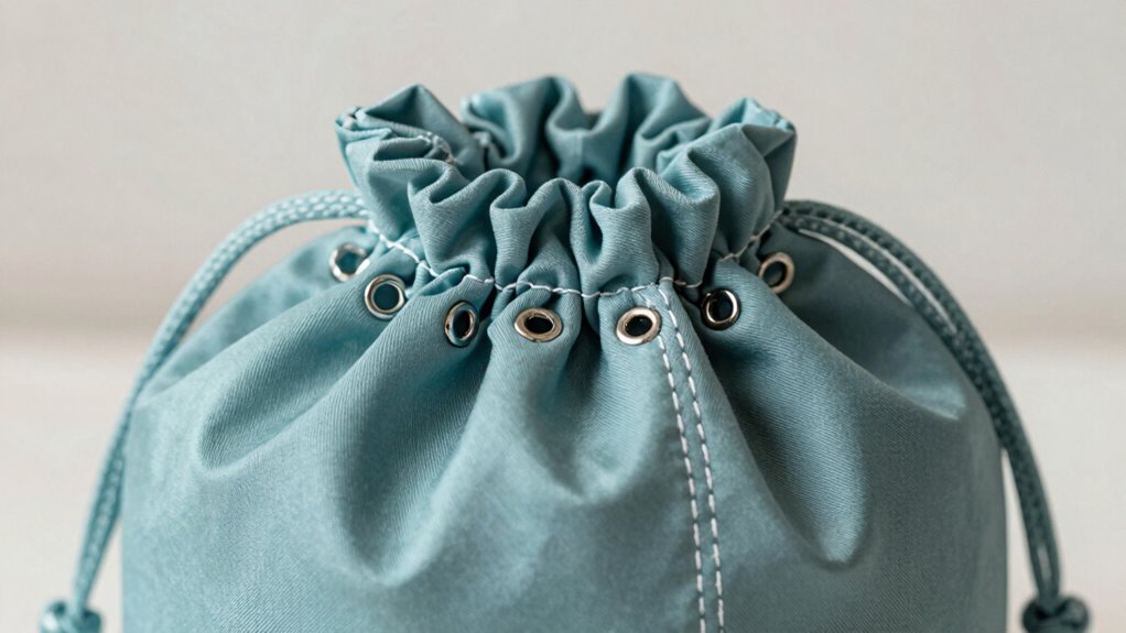 laundry pouch with drawstrings