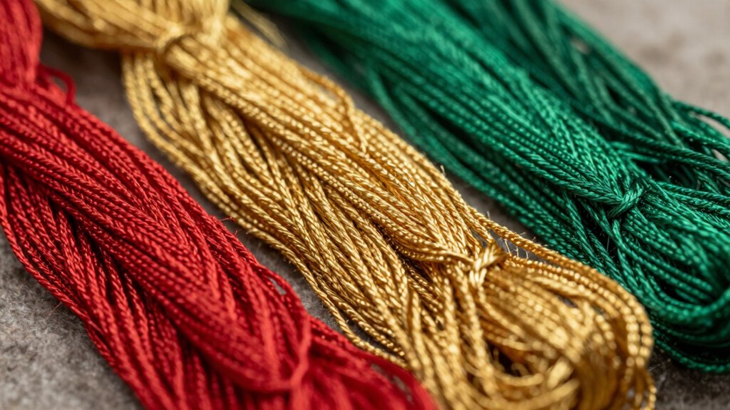 layered embroidery thread depth