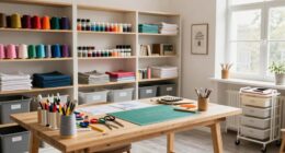 maintain organized craft space