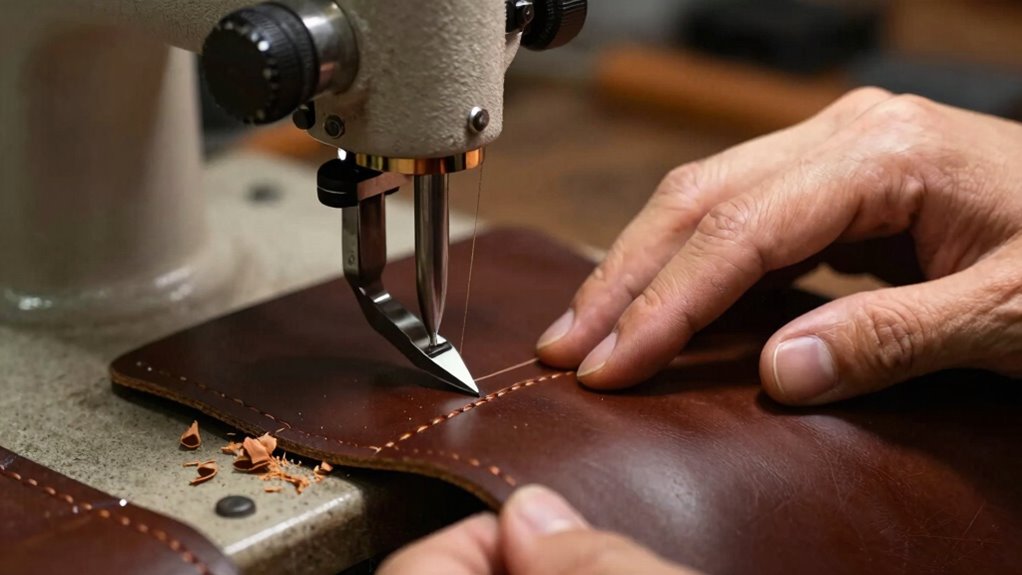 maintaining flawless leather stitching