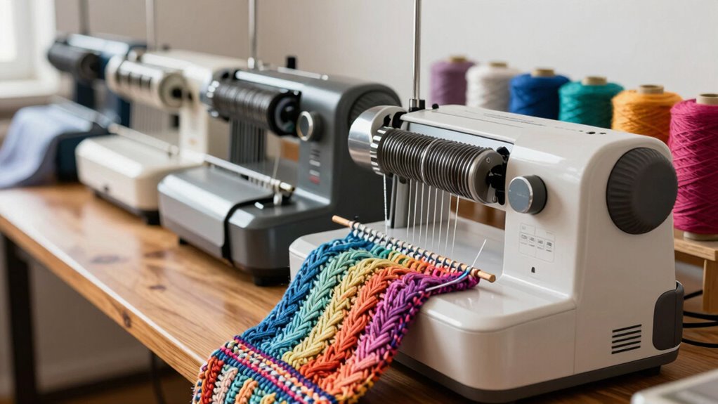 manual vs electronic knitting machines