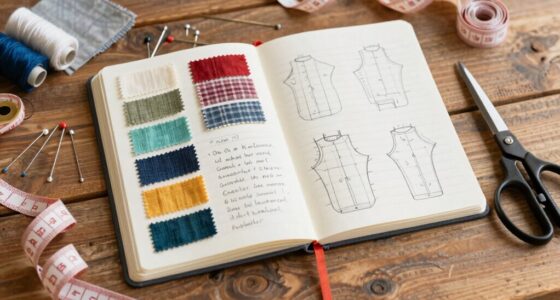 organized sewing project records