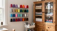 organized sewing room essentials