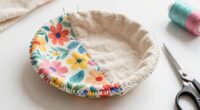sewing reversible fabric bowl