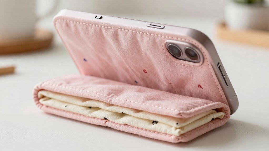 soft fabric phone stand