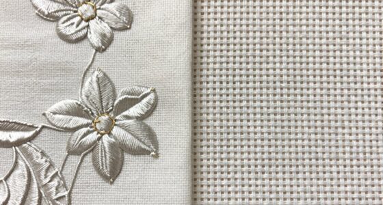 surface versus counted embroidery