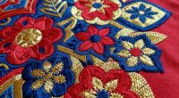 textured time saving embroidery