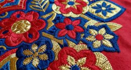 textured time saving embroidery