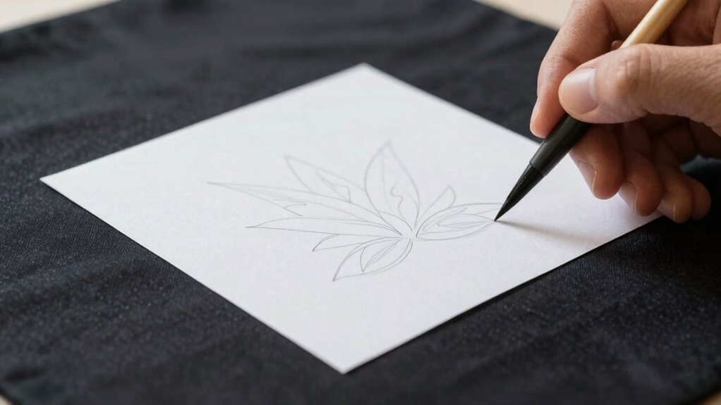 transferring dark fabric designs