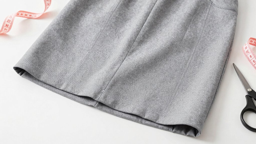trim skirt without distortion