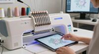 wireless editing embroidery process