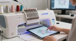 wireless editing embroidery process