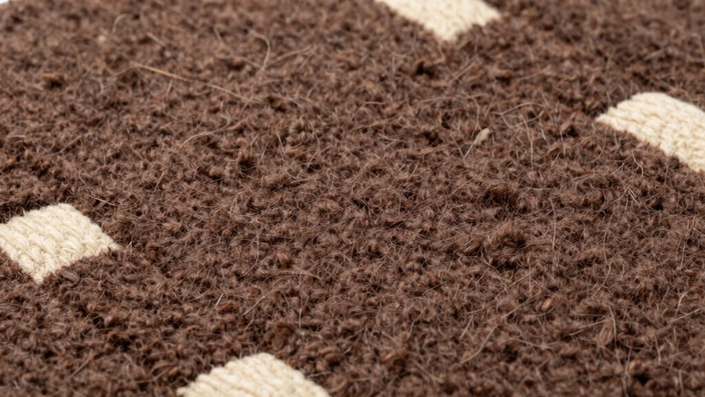 wool mats evenly press