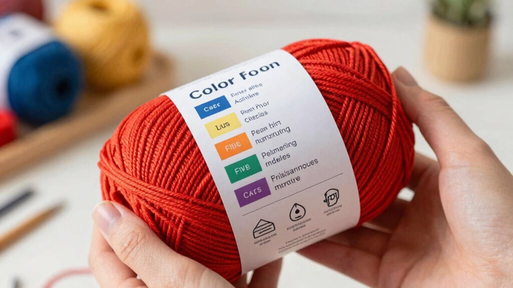 yarn labels reveal essential details
