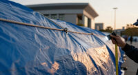 Judge asks the Kennedy Center to explain tarps covering the building