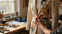 Amelia Cross Blends Bespoke Tailoring And Trompe-L’œil Painting In Her Sartorial Studies