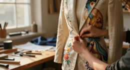 Amelia Cross Blends Bespoke Tailoring And Trompe-L’œil Painting In Her Sartorial Studies