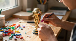 The Artist Sculpting World Cup History Out Of Gum Wrappers