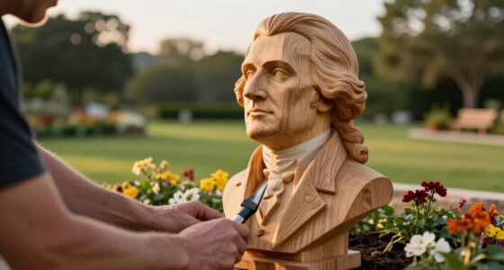 Trump Installs Thomas Jefferson Statue In The Rose Garden