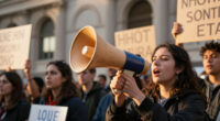 Duo Calls To Oust Leon Black In Protest Outside MoMA