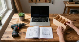 Her Home Office Is In An Unexpected Location — Now It's Clutter-Free