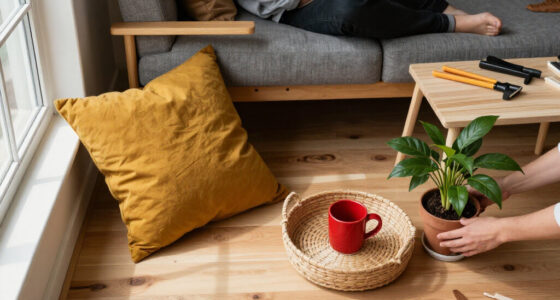 They Took A Risk On Mustard And Red — It Completely Changed This Living Room