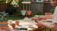 Craft An Adorable Windchime Out Of Mini Clay Pots