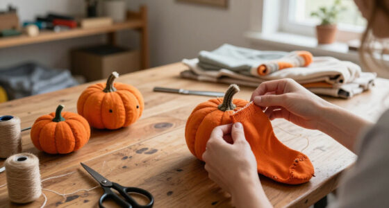 Don't Toss Your Old Socks: Use Them To Make Cute Pumpkins With This Easy DIY