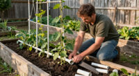 Man Uses PVC Pipes To Build A Trellis System For His Garden — And Just Wow