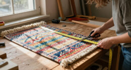 Not Curtains Or Blinds: She Transforms Rugs For A Budget-Friendly Way To Cover Windows