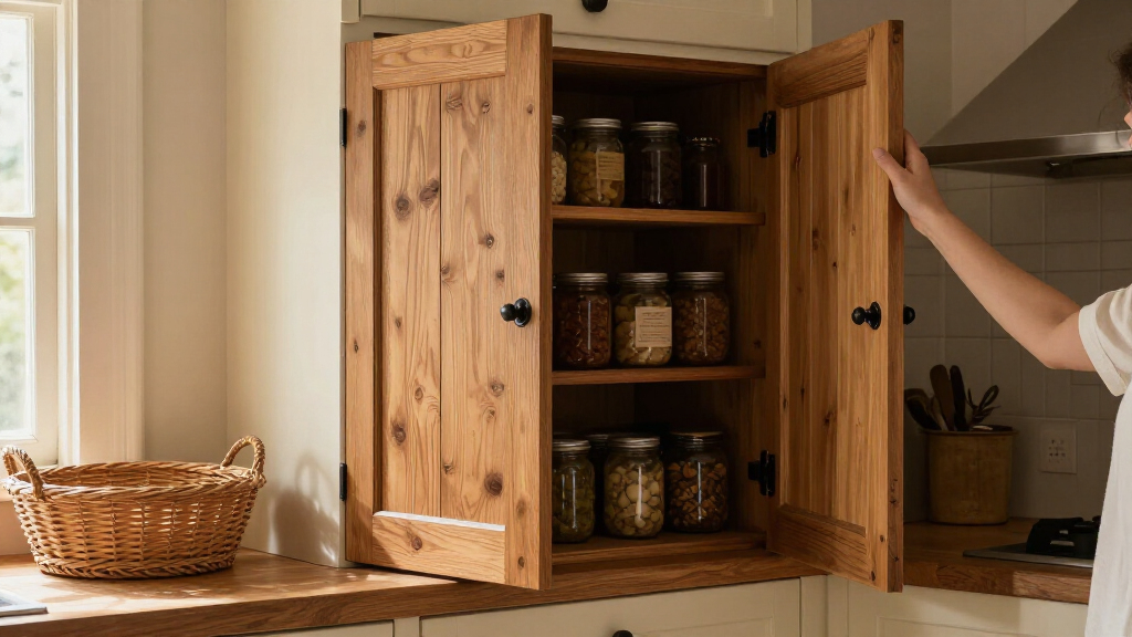 Skip Traditional Pantry Doors: There's A Cuter Way To Add A Rustic Touch To A Kitchen